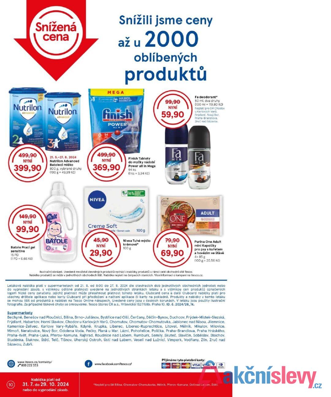 Snížená cena Snížili jsme ceny až u 2000 oblíbených produktů Nutrilon ADVANCED Nutrilon. ADVANCED MEGA SAVE WATER finish 