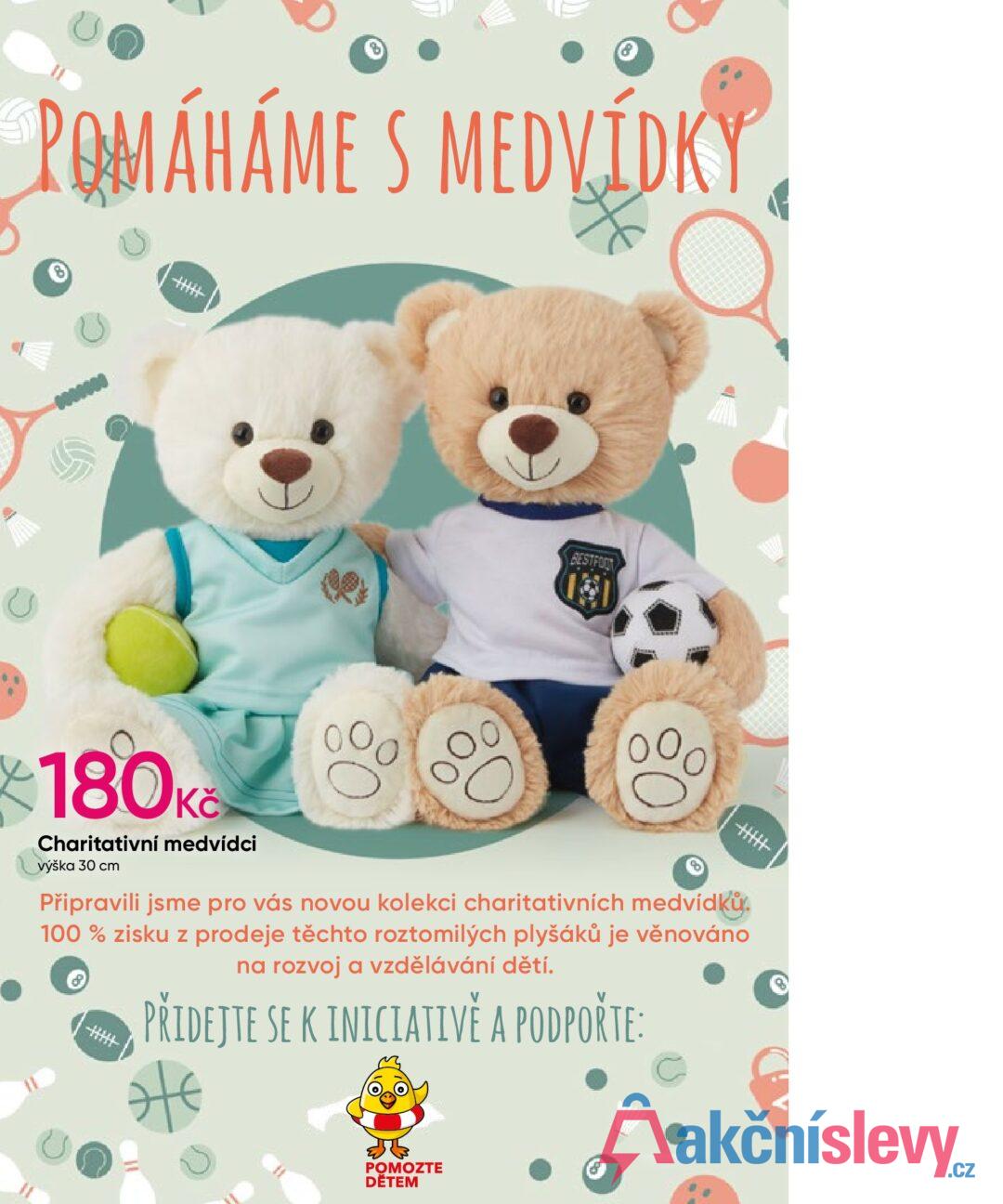 POMÁHÁME S MEDVÍDKY BESTFOOT *180Kč Charitativní medvídci výška 30 cm Připravili jsme pro vás novou kolekci charitativních medvídků. 100% zisku z prodeje těchto roztomilých plyšáků je věnováno na rozvoj a vzdělávání dětí. PŘIDEJTE SE K INICIATIVĚ A PODPOŘTE: POMOZTE DĚTEM